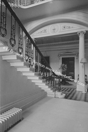 ROCKINGHAM HOUSE  STAIRCASE LOOKING TOWARDS HALL